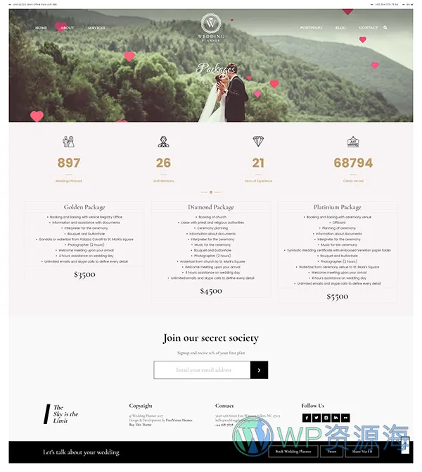 Wedding Planner v6.0 婚礼婚庆求婚策划WordPress主题插图10-WordPress资源海
