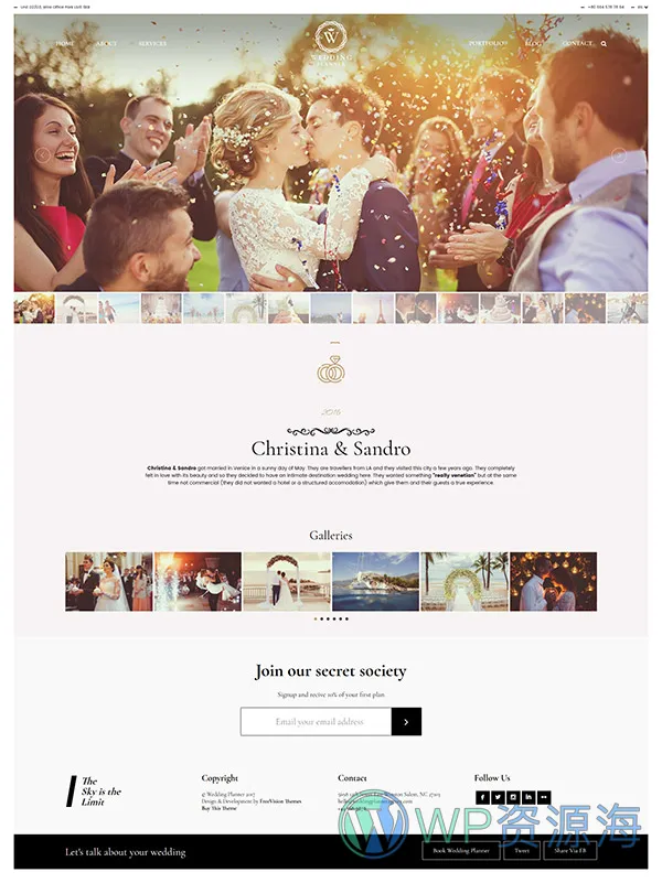 Wedding Planner v6.0 婚礼婚庆求婚策划WordPress主题插图13-WordPress资源海