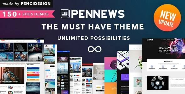 PenNews v6.6.6 很漂亮的新闻杂志博客WP主题