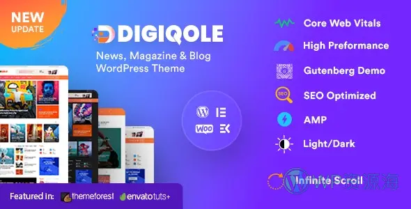 Digiqole-新闻资讯杂志博客WordPress主题插图-WP资源海