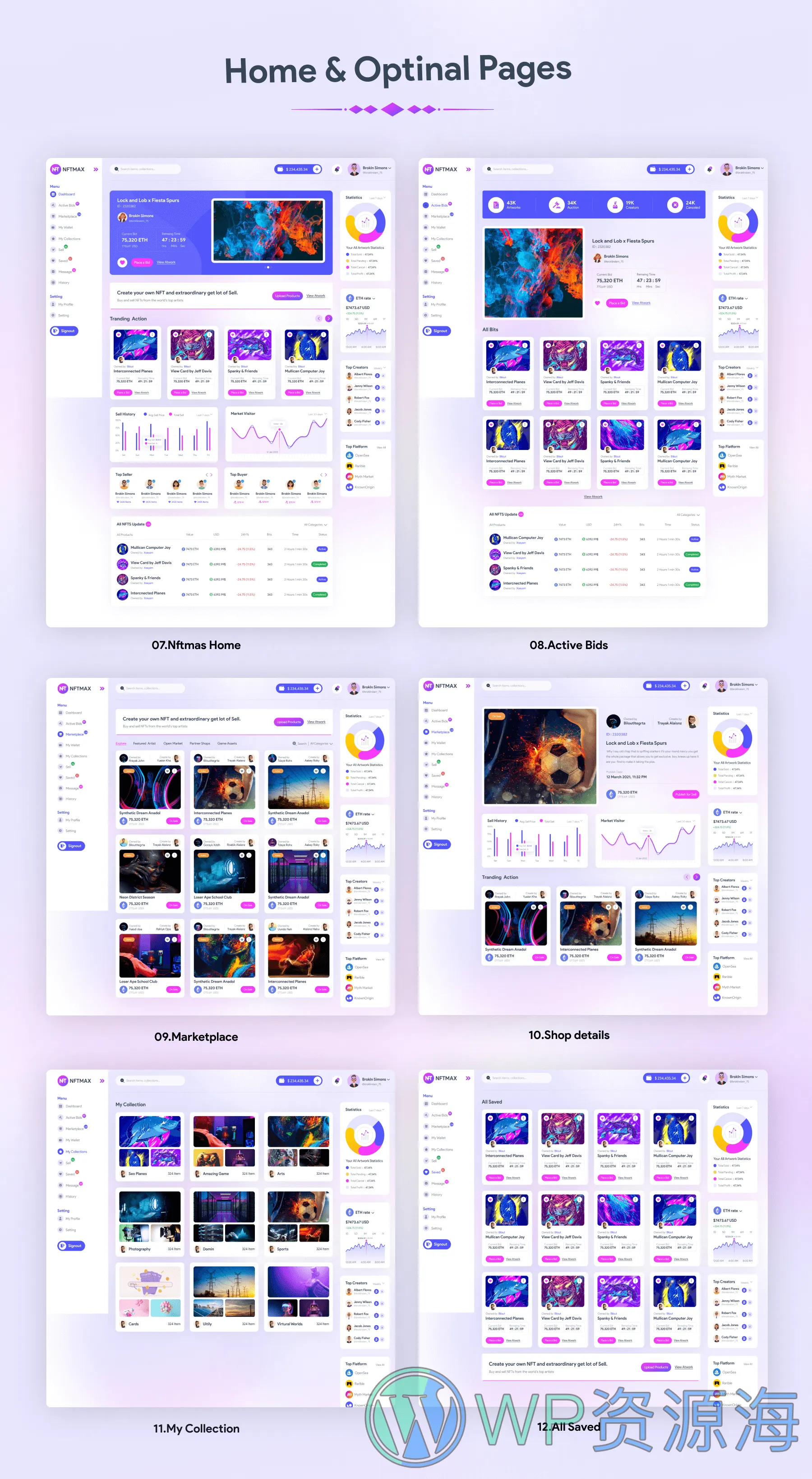 Nftmax-NFT商城数字藏品交易平台全套前后端模板插图1-WP资源海