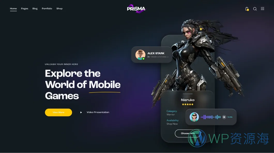 Prisma-人工智能AI数字软件网站模板WordPress主题插图8-WP资源海 Prisma-人工智能AI数字软件网站模板WordPress主题插图8-WP资源海