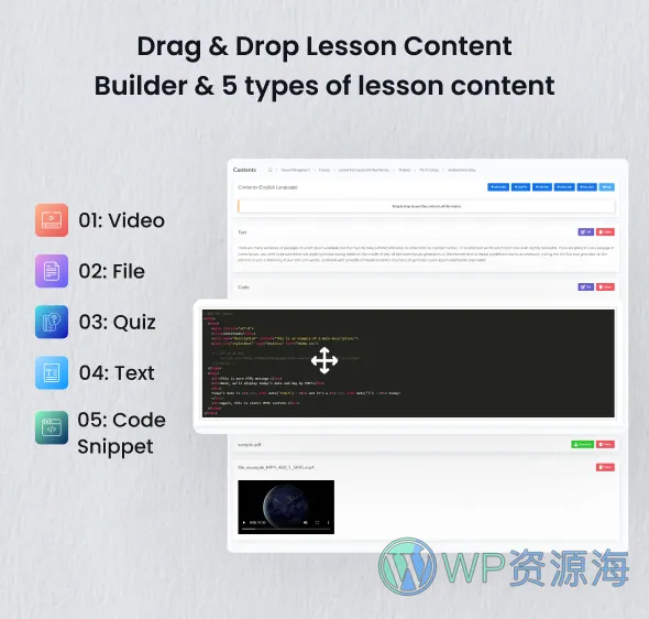 Coursela 在线课程销售/网课售卖网站源码插图1-WP资源海