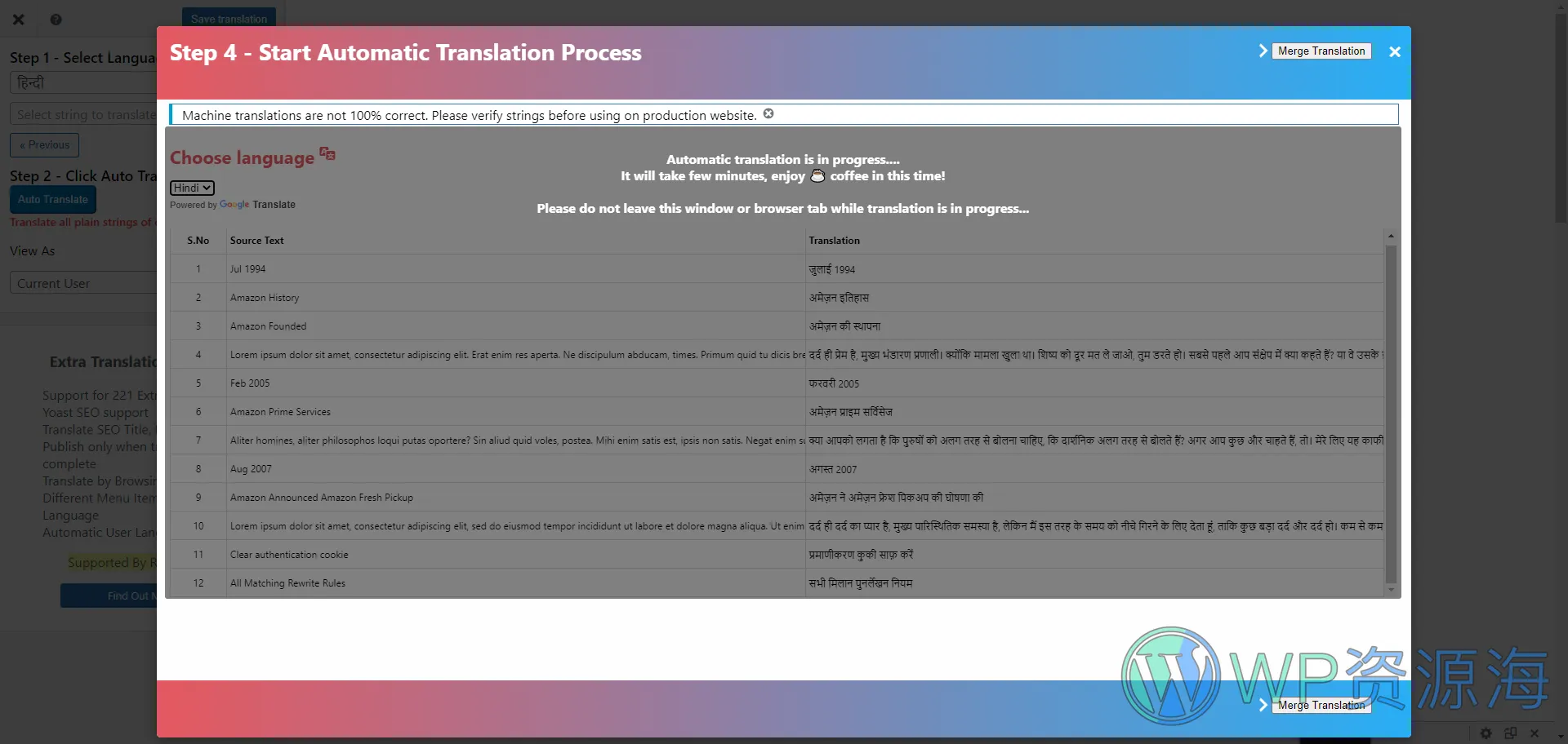 Automatic Translate Addon v1.3 TranslatePress 自动化翻译扩展插件插图4-WordPress资源海