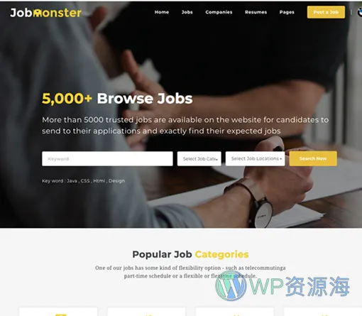 Jobmonster-招聘求职网站模板WordPress主题插图4-WP资源海