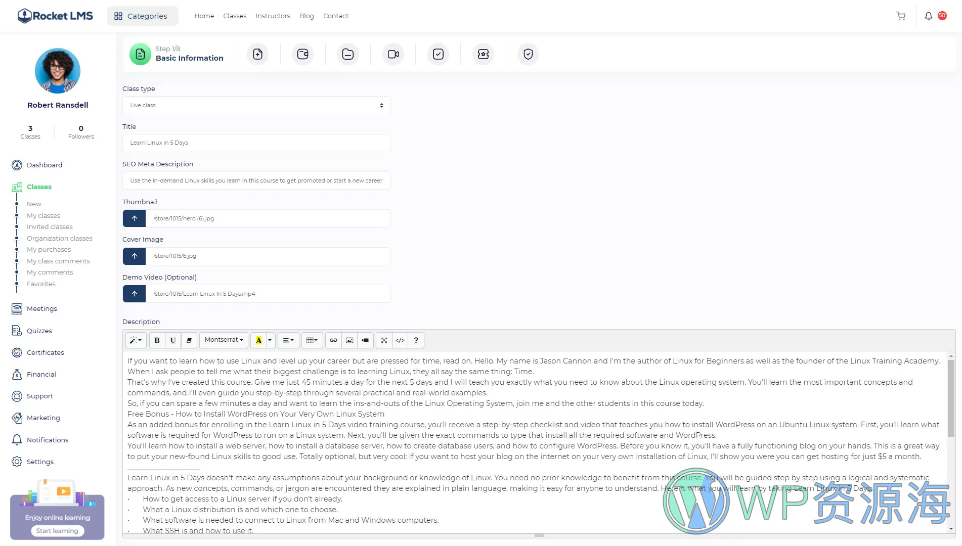 Rocket LMS-教育管理系统/在线课程PHP源码[更至v1.9.7]插图4-WP资源海