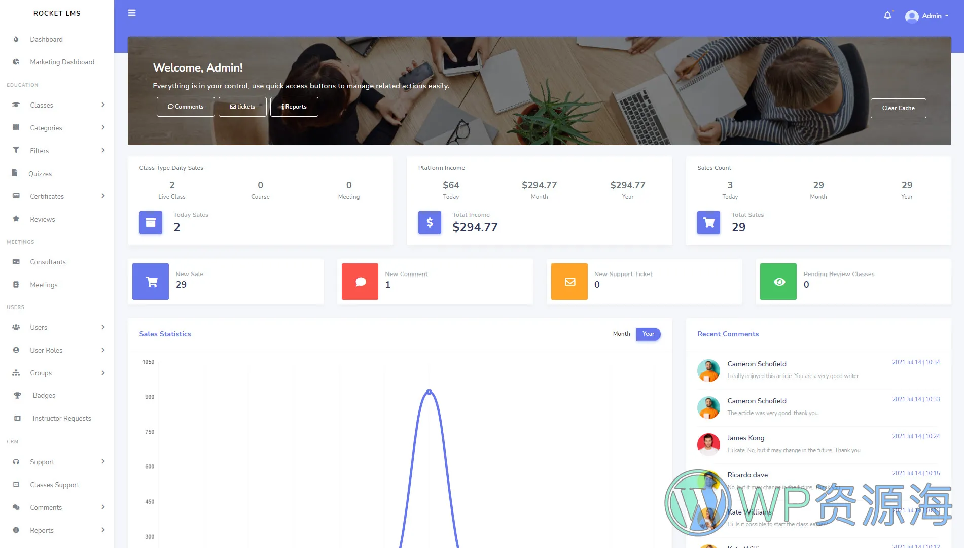 Rocket LMS-教育管理系统/在线课程PHP源码[更至v1.9.7]插图6-WP资源海