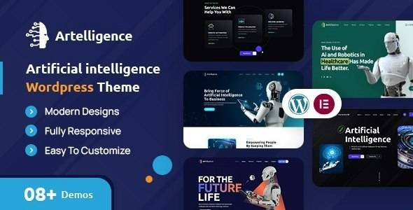 Artelligence v2.0 人工智能AI机器人网站模板WordPress主题