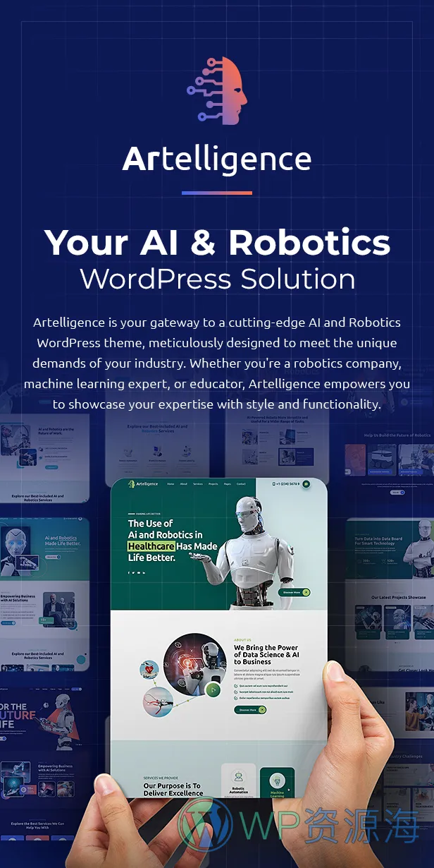 Artelligence v2.0 人工智能AI机器人网站模板WordPress主题插图3-WP资源海