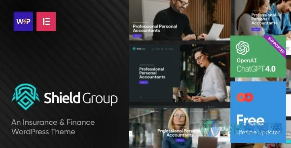 ShieldGroup v2.7 保险金融公司网站模板WordPress主题插图-WP资源海