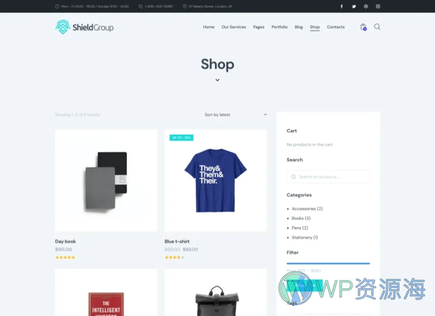 ShieldGroup v2.7 保险金融公司网站模板WordPress主题插图9-WP资源海