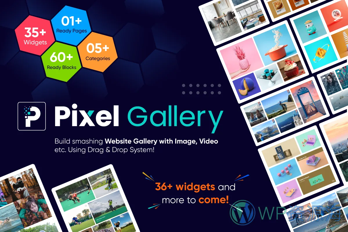 Pixel Gallery Pro-画廊图库图片展示WordPress插件[更至v1.4.3]插图1-WP资源海