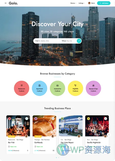Golo 旅游攻略/景点分类信息WordPress主题插图8-WP资源海