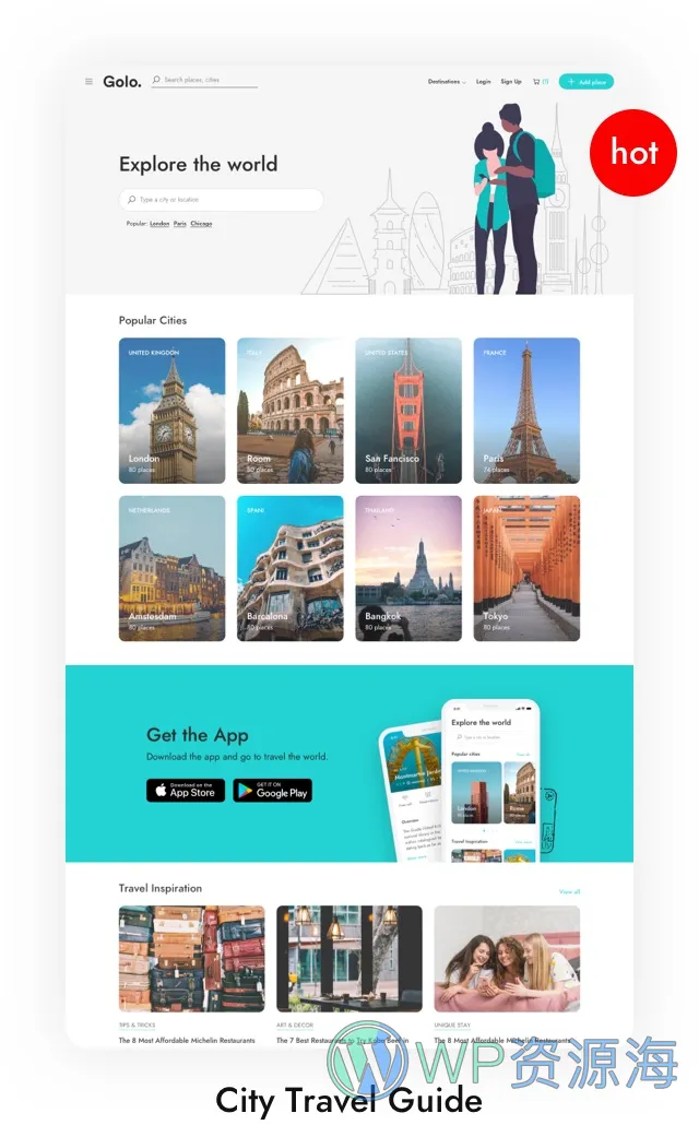 Golo 旅游攻略/景点分类信息WordPress主题插图2-WP资源海