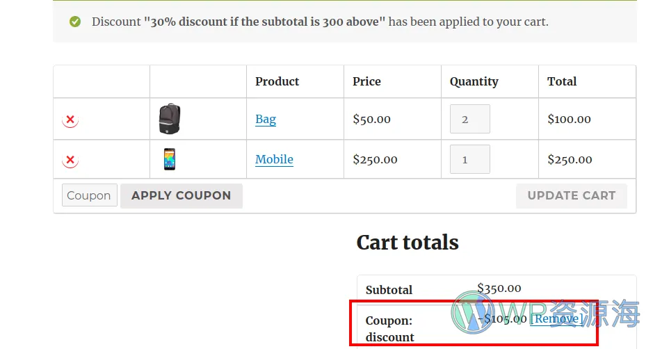 Woo Discount Rules PRO-优惠券使用规则与条件管理WordPress插件插图11-WP资源海