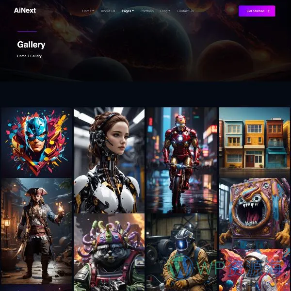 AiNext-AI机构AI公司网站模板WordPress主题插图6-WP资源海