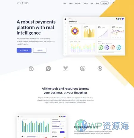Stratus v4.2.5 软件APP网站模板WordPress主题插图3-WP资源海