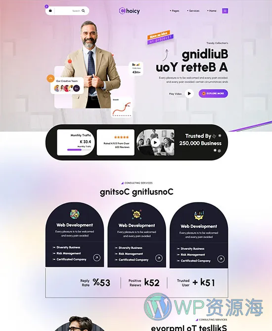 Choicy-网络营销推广网站模板WordPress主题插图5-WP资源海 Choicy-网络营销推广网站模板WordPress主题插图5-WP资源海