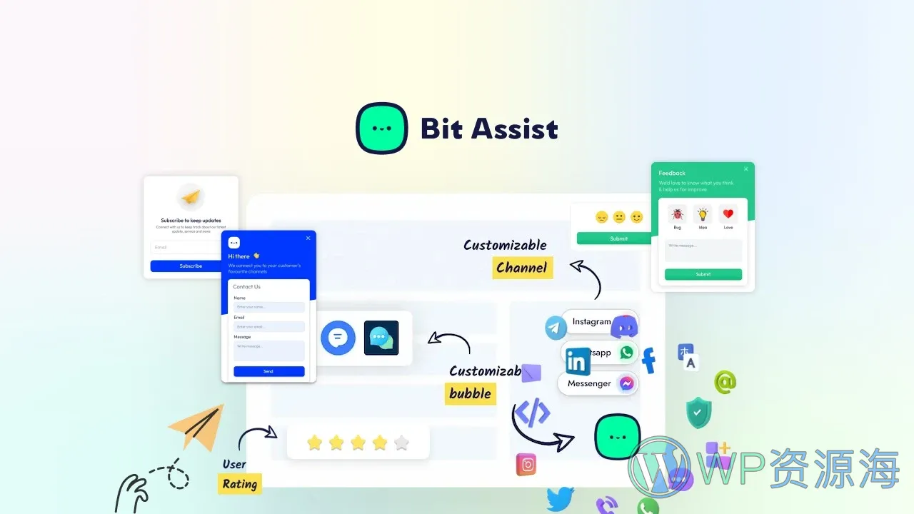 Bit Assist Pro v1.0.4 客户支持在线聊天WordPress插件插图1-WP资源海