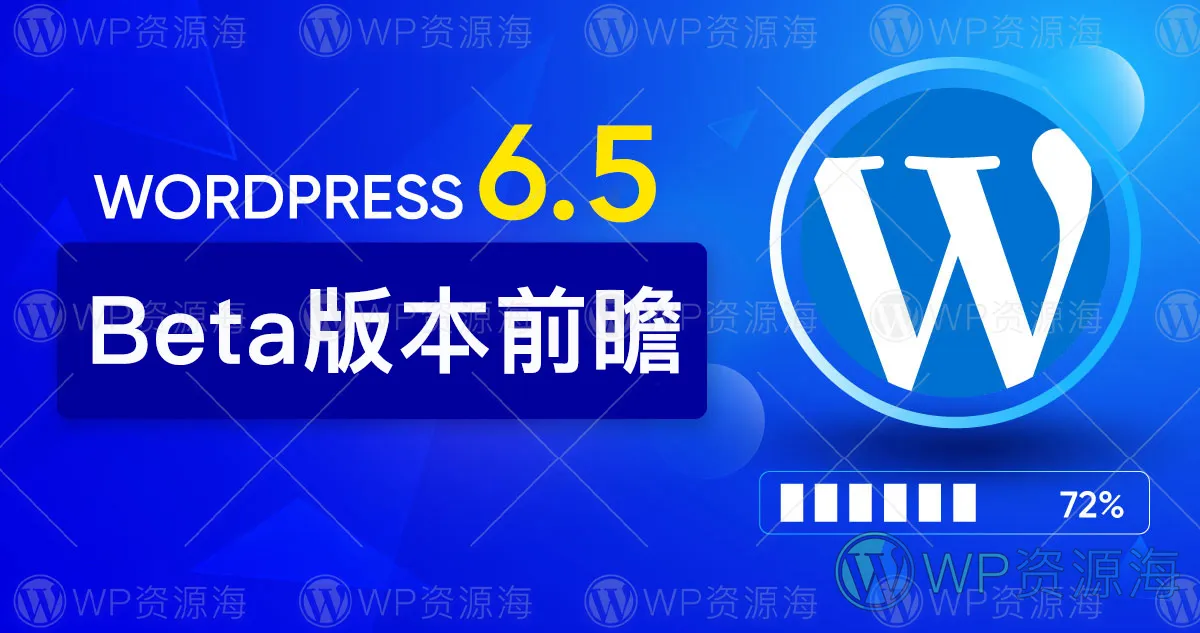 WordPress 6.5 三个Beta版本更新内容汇总介绍插图-WP资源海
