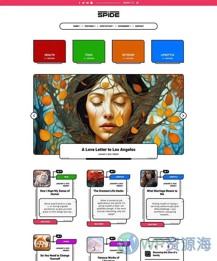 Spide v1.0.4 极简创意漫画风博客杂志WordPress主题插图12-WP资源海 Spide v1.0.4 极简创意漫画风博客杂志WordPress主题插图12-WP资源海