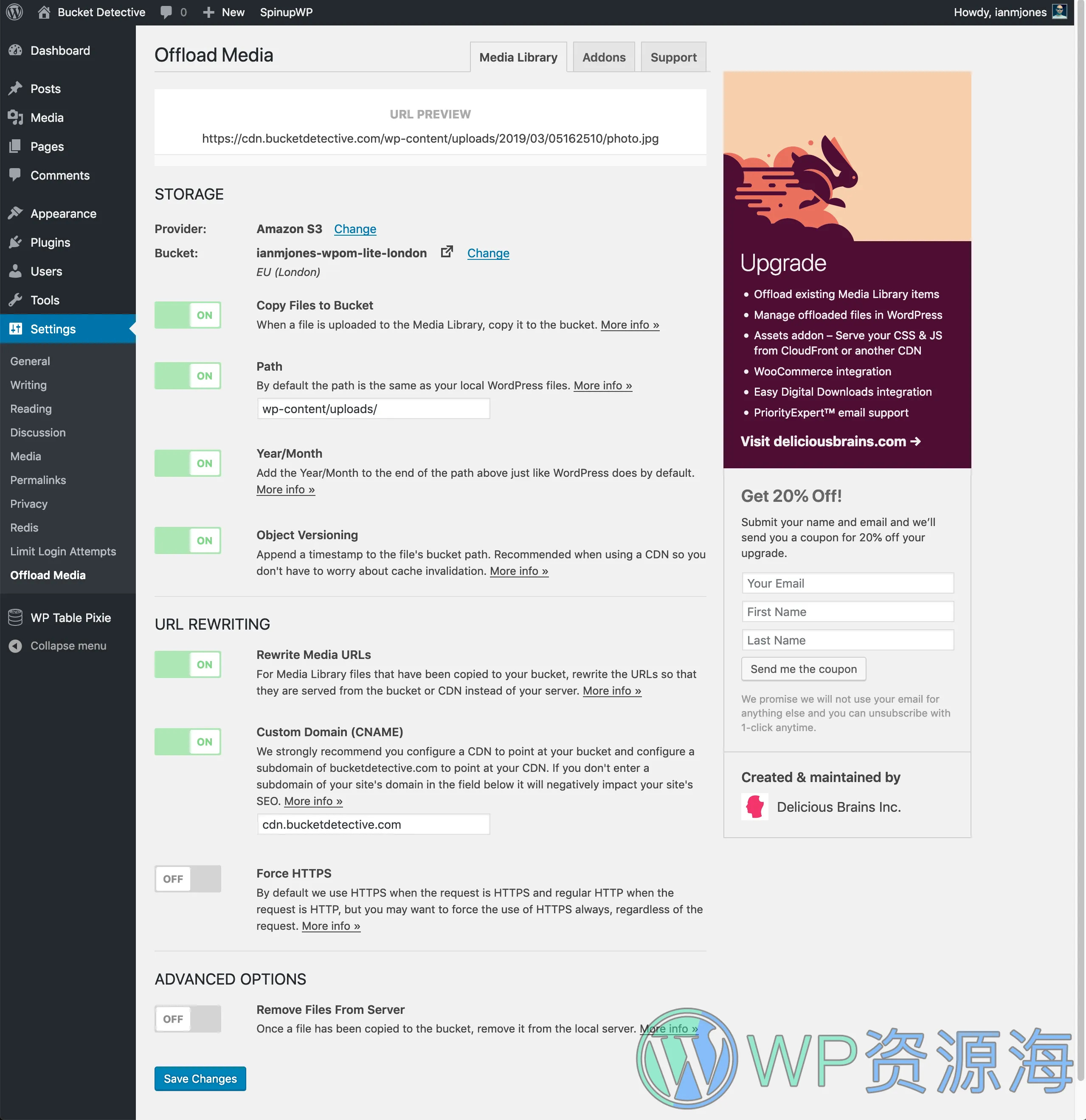WP Offload Media Pro-媒体云存储网站加速WordPress插件插图5-WP资源海