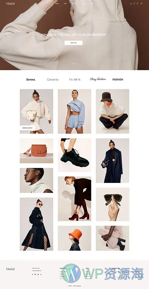 Mafoil-时装箱包商城网站模板WordPress主题插图11-WP资源海