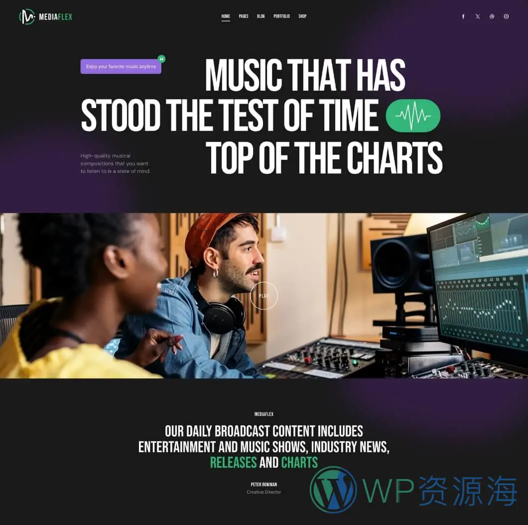 MediaFlex-电视剧集音乐播客流媒体网站模板WordPress主题[更至v1.2]插图1-WordPress资源海