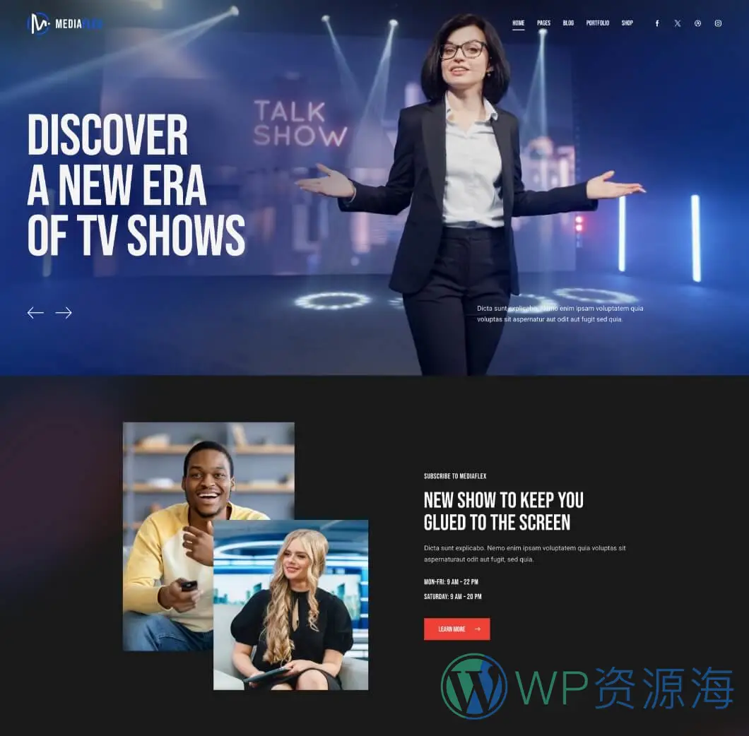 MediaFlex-电视剧集音乐播客流媒体网站模板WordPress主题插图8-WP资源海