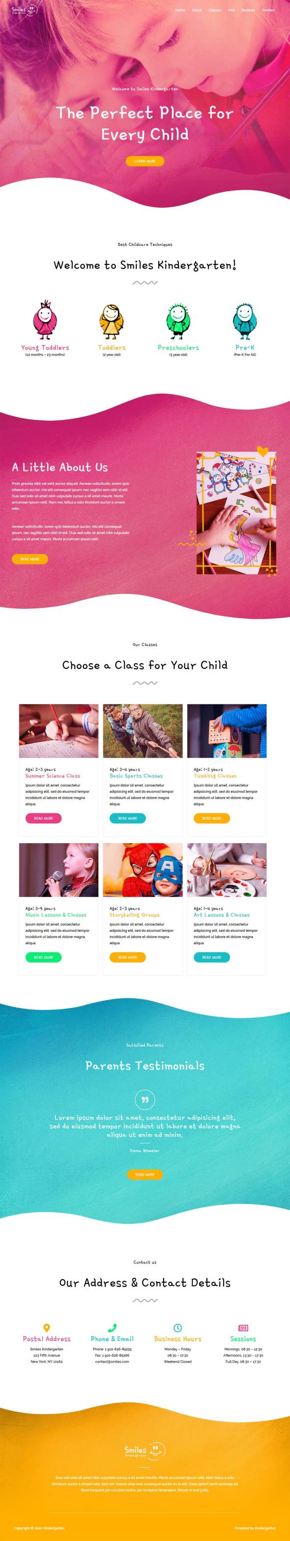 整站模板_早教中心幼儿园网站成品模板_一键导入式快速建站模板