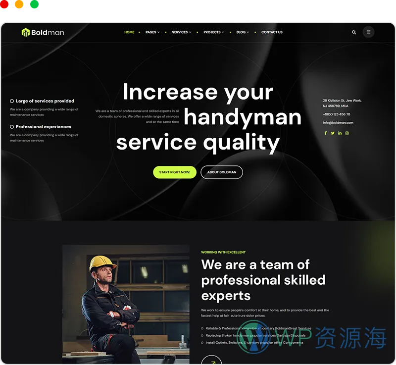 Boldman v6.7 家政维修装饰装修公司网站模板WordPress主题插图19-WP资源海 Boldman v6.7 家政维修装饰装修公司网站模板WordPress主题插图19-WP资源海