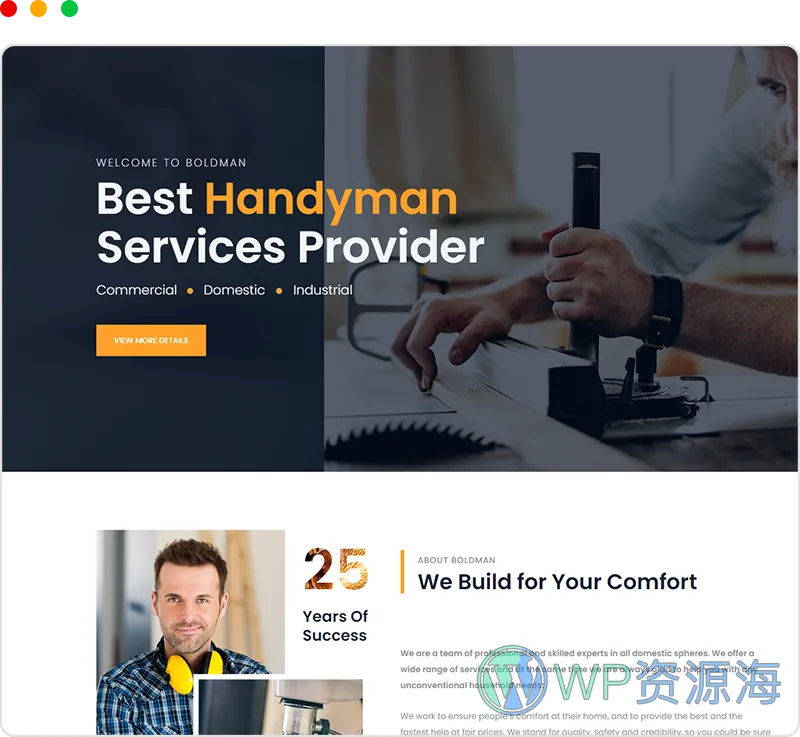 Boldman v6.7 家政维修装饰装修公司网站模板WordPress主题插图8-WP资源海 Boldman v6.7 家政维修装饰装修公司网站模板WordPress主题插图8-WP资源海