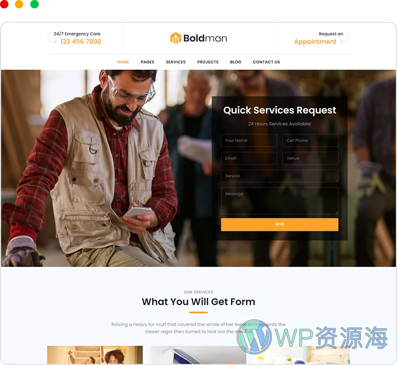 Boldman v6.7 家政维修装饰装修公司网站模板WordPress主题插图17-WP资源海 Boldman v6.7 家政维修装饰装修公司网站模板WordPress主题插图17-WP资源海