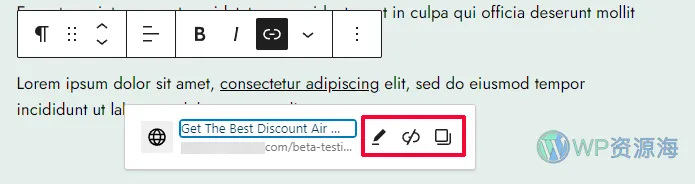 Link actions