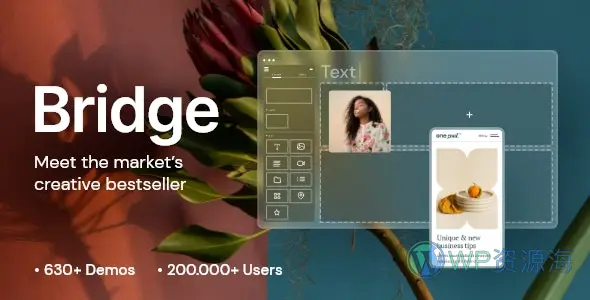Bridge-创意多用途企业建站模板WordPress主题插图-WP资源海