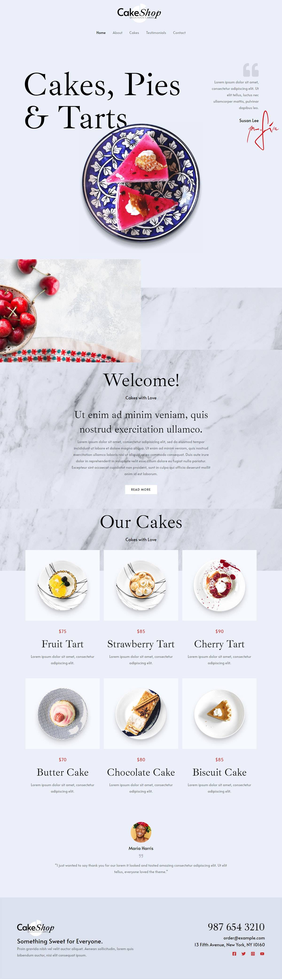 整站模板_面包烘焙生日蛋糕店铺网站成品模板_一键导入式快速建站模板