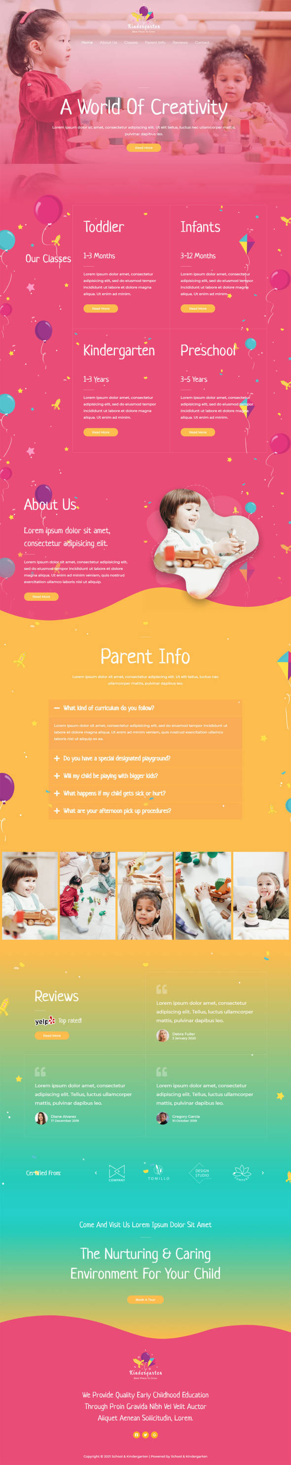 整站模板_托儿所幼儿园学校网站成品模板_一键导入式快速建站模板