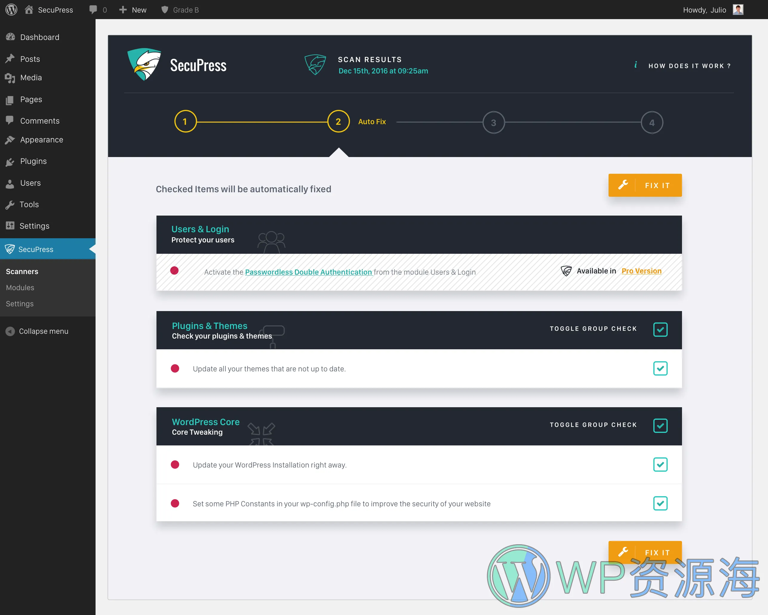 SecuPress Pro-网站安全防护防火墙WordPress插件插图5-WP资源海