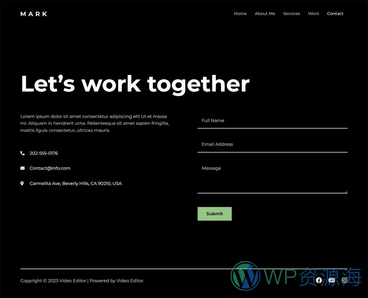 整站模板_视频编辑视频剪辑与制作网站成品模板_一键导入式快速建站模板插图2-WordPress资源海