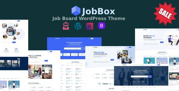 JobBox 招聘求职找工作网站模板WordPress主题