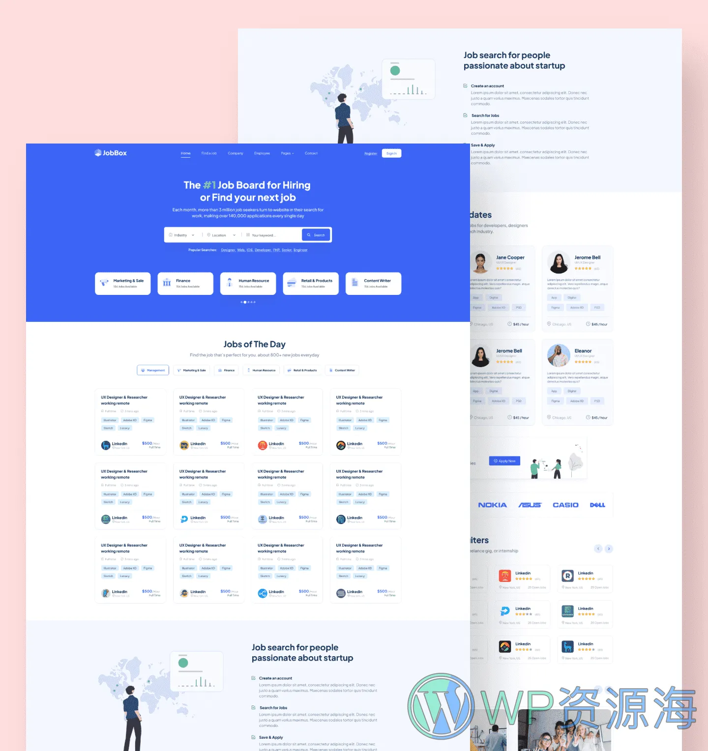 JobBox 招聘求职找工作网站模板WordPress主题插图3-WP资源海