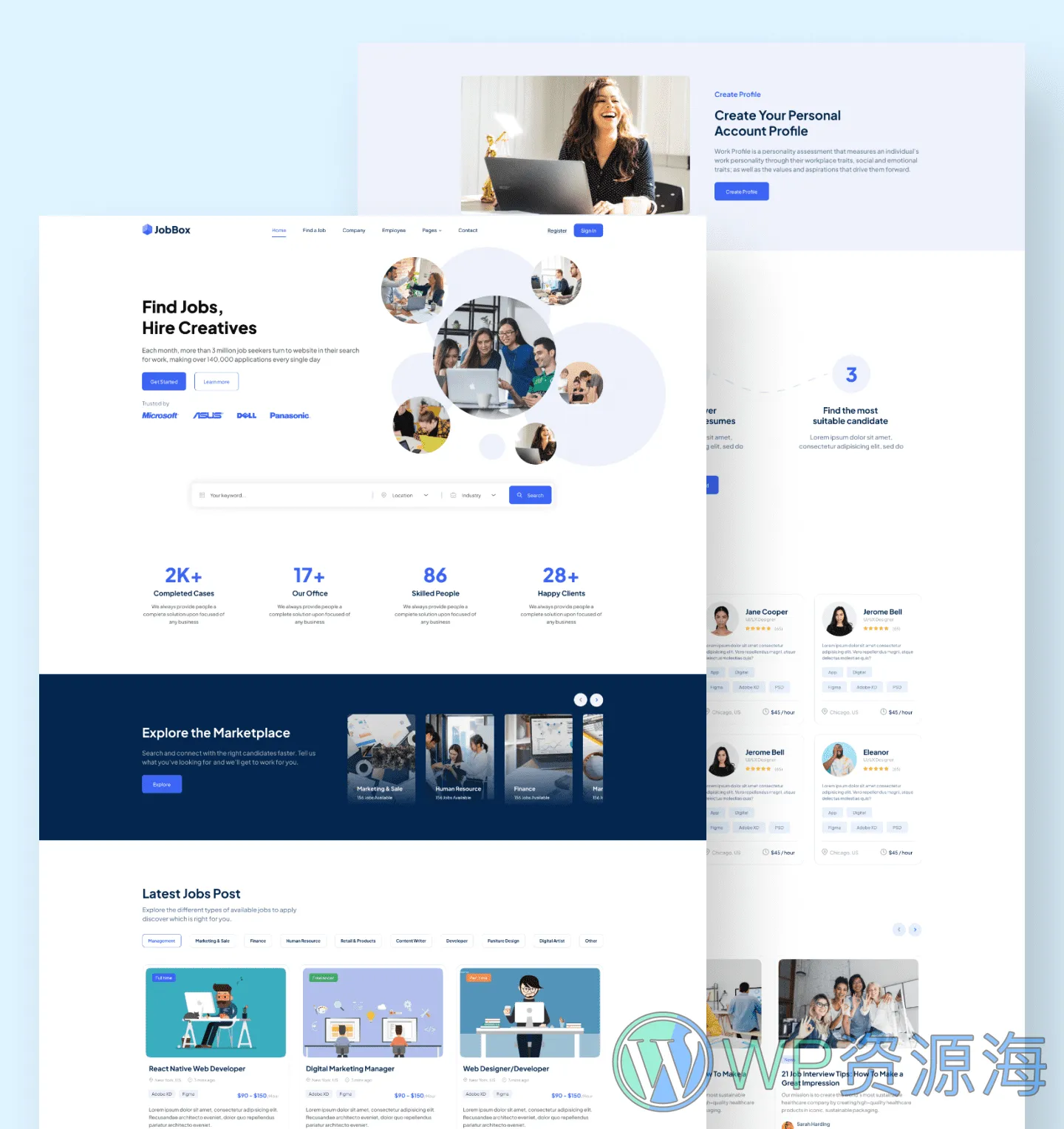 JobBox 招聘求职找工作网站模板WordPress主题插图5-WP资源海