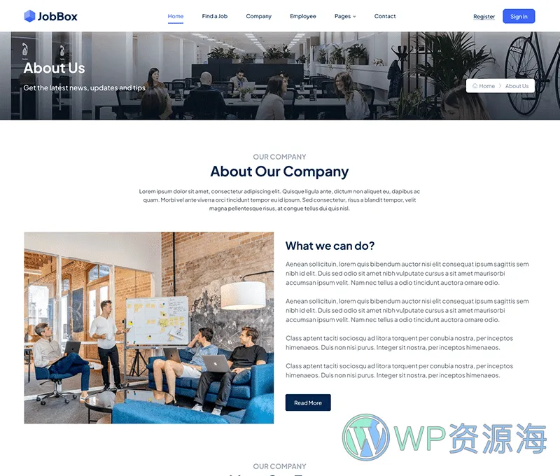 JobBox 招聘求职找工作网站模板WordPress主题插图7-WP资源海