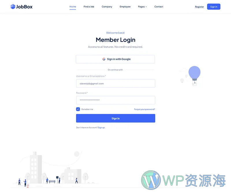 JobBox 招聘求职找工作网站模板WordPress主题插图23-WP资源海