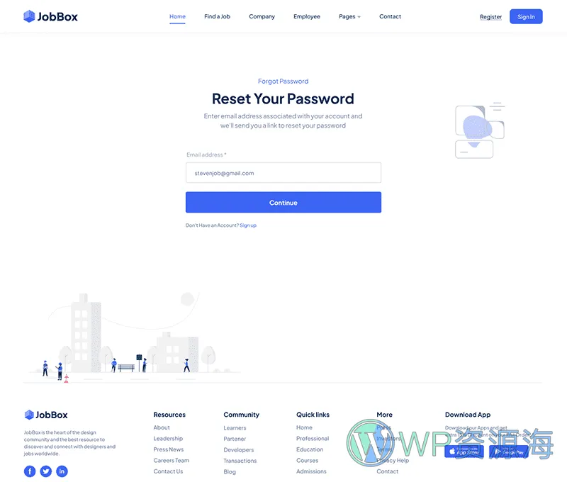 JobBox 招聘求职找工作网站模板WordPress主题插图22-WP资源海