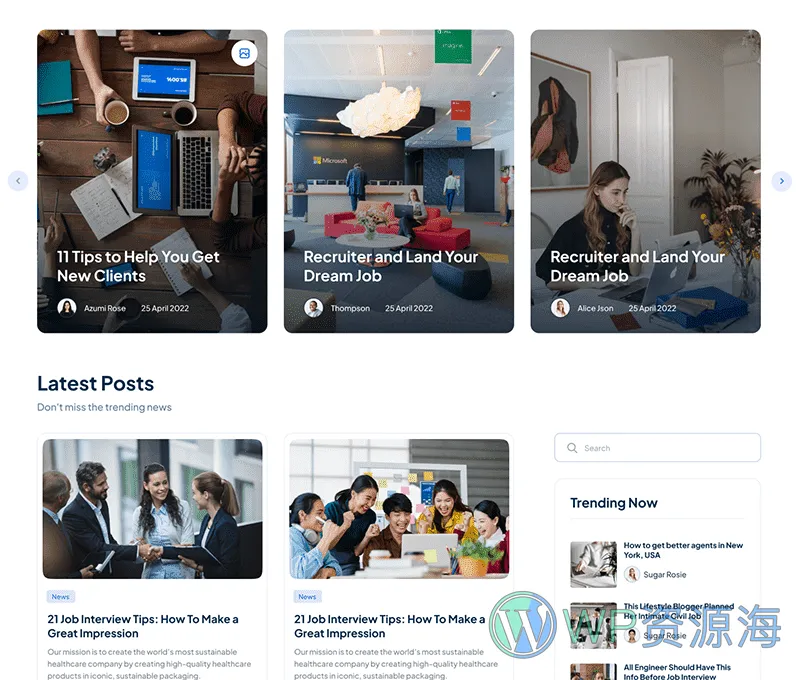 JobBox 招聘求职找工作网站模板WordPress主题插图8-WP资源海