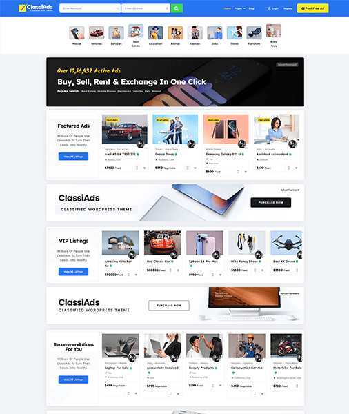 Classiads-广告与信息发布平台网站模板WordPress主题图片23