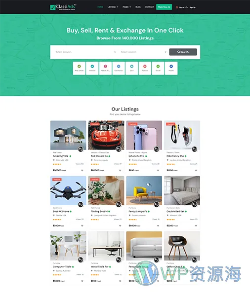Classiads-广告与信息发布平台网站模板WordPress主题插图19-WP资源海 Classiads-广告与信息发布平台网站模板WordPress主题插图19-WP资源海