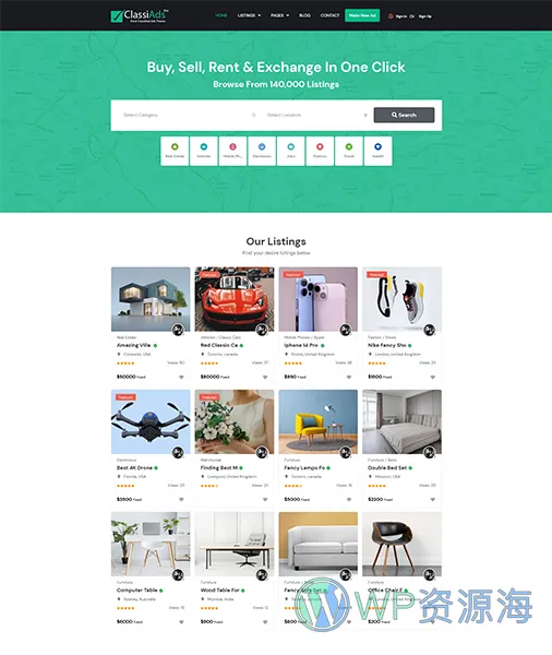 Classiads-广告与信息发布平台网站模板WordPress主题插图18-WordPress资源海