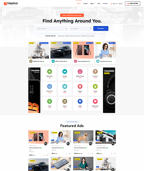 Classiads-广告与信息发布平台网站模板WordPress主题图片13